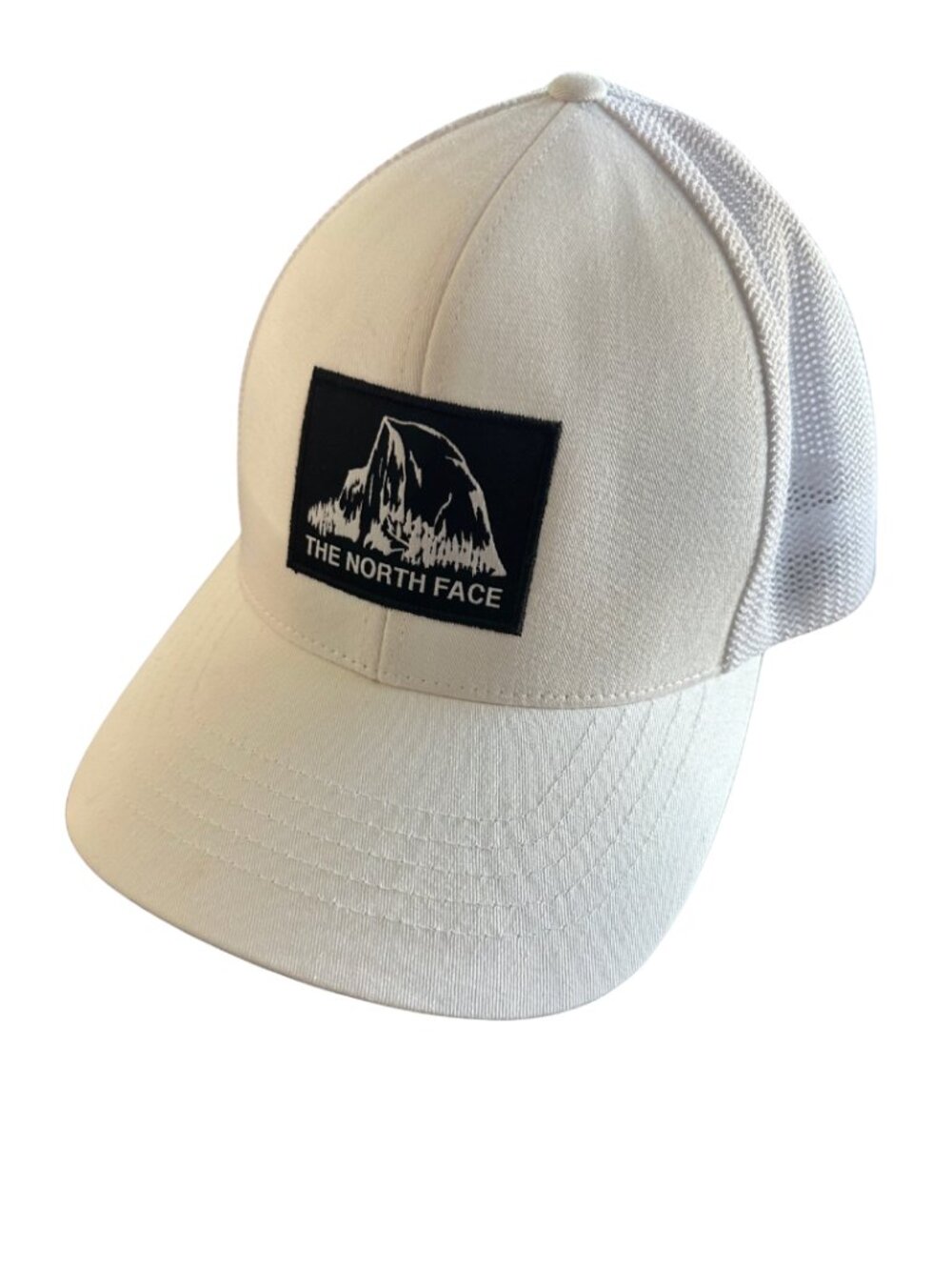 The North Face White Flexfit Trucker Hat (Size L-XL)